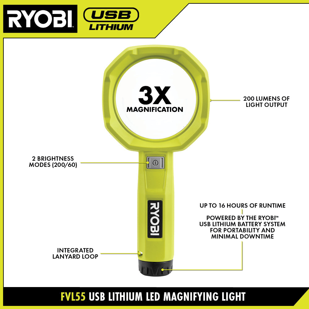 USB LITHIUM LED Magnifying Light  Image 3