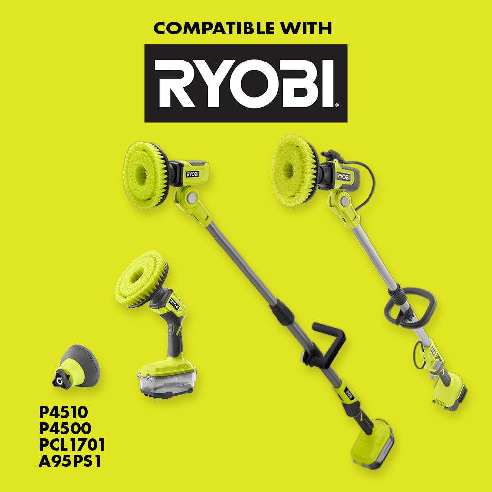 9" VORTEX HARD BRISTLE BRUSH Image 2
