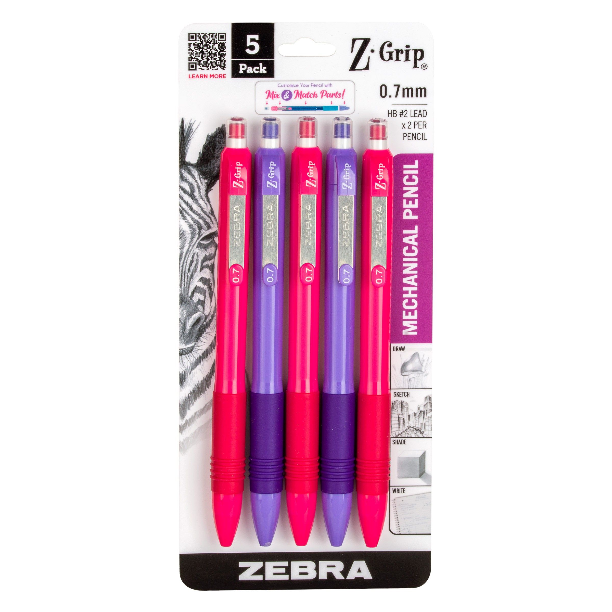 Assorted Brights (Pink & Purple)