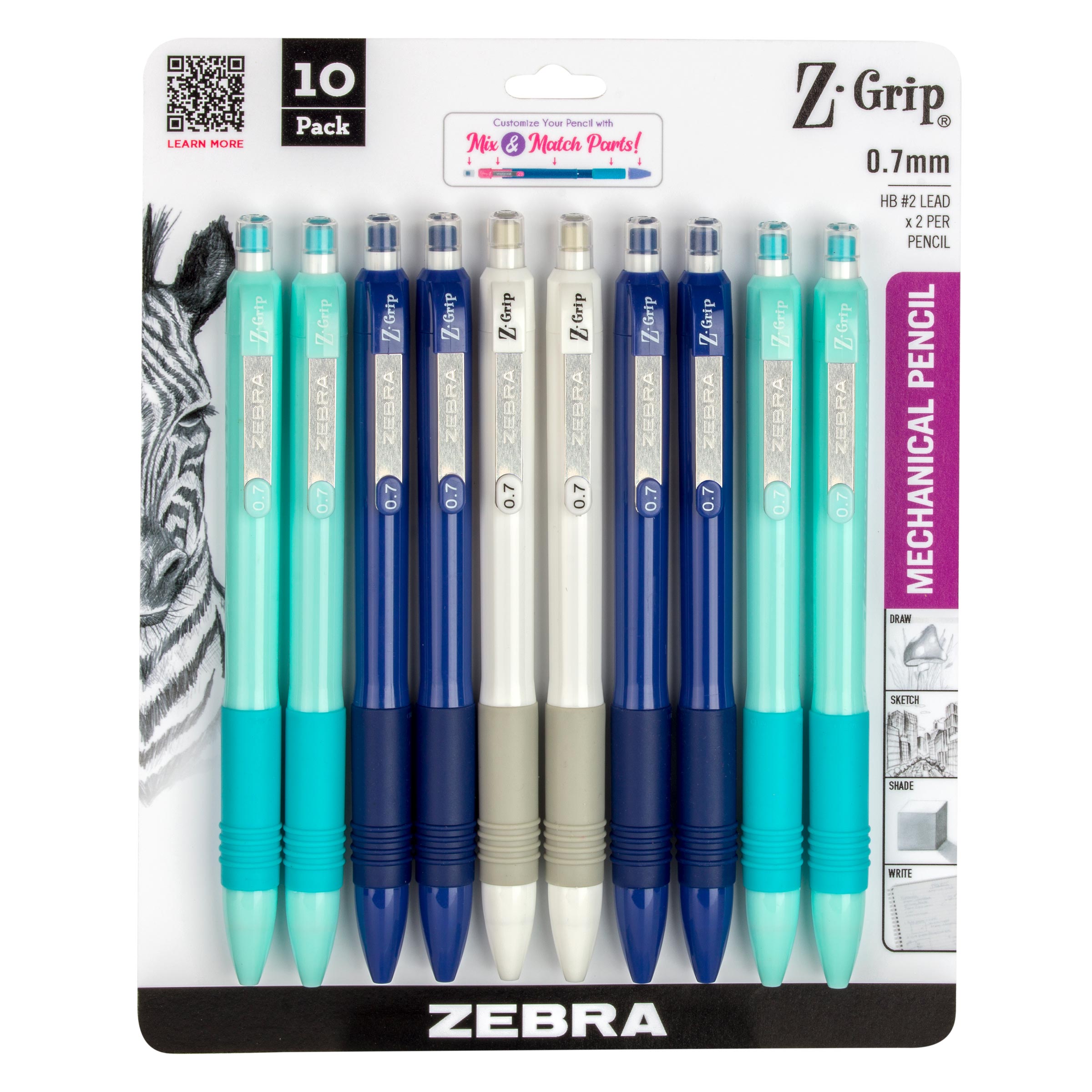 Assorted Brights (Navy Lt Blue White)